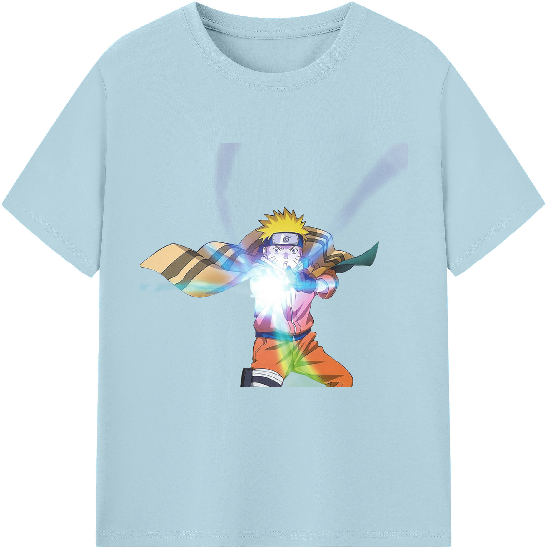 （画像用） NARUTO -ナルト- うずまき ナルト Uzumaki Naruto 綿100％半袖Tシャツ（フロントプリント）